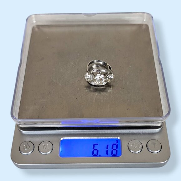 V. Mid-Century Trilogy Cocktail Ring - Picture 7 of 8